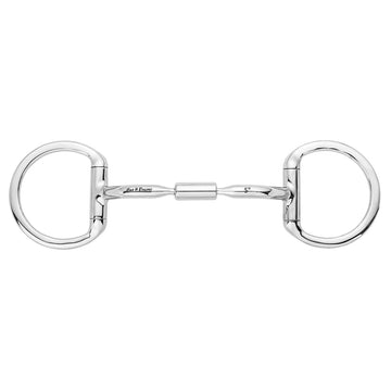 Stainless Steel Small Port D Ring with Roller Bit